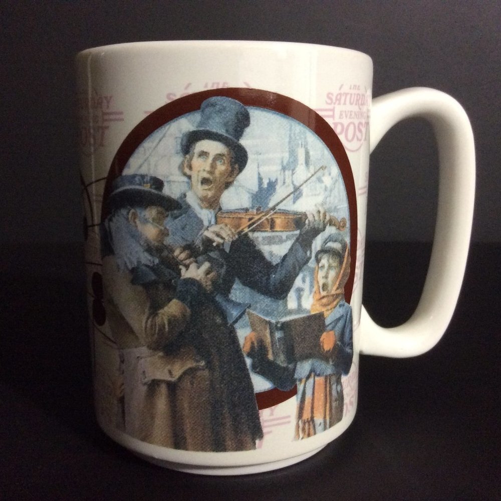 Coffee Mug Cup Saturday Evening Post Sherwood Brands 14 Oz